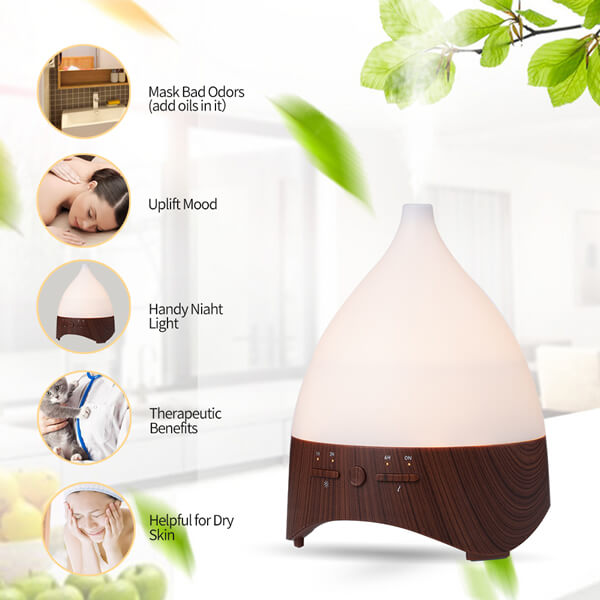 300ml Fragrance Ultrasonic Cool Mist Aroma Diffuser for Aromatherapy